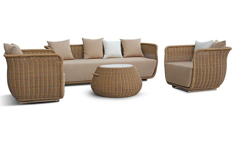 outdoor sofa and table